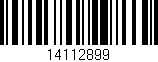 Código de barras (EAN, GTIN, SKU, ISBN): '14112899'