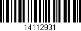 Código de barras (EAN, GTIN, SKU, ISBN): '14112931'