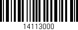 Código de barras (EAN, GTIN, SKU, ISBN): '14113000'