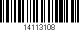 Código de barras (EAN, GTIN, SKU, ISBN): '14113108'