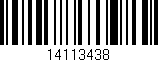 Código de barras (EAN, GTIN, SKU, ISBN): '14113438'