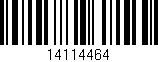 Código de barras (EAN, GTIN, SKU, ISBN): '14114464'