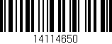 Código de barras (EAN, GTIN, SKU, ISBN): '14114650'