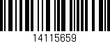Código de barras (EAN, GTIN, SKU, ISBN): '14115659'