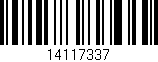 Código de barras (EAN, GTIN, SKU, ISBN): '14117337'