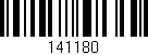 Código de barras (EAN, GTIN, SKU, ISBN): '141180'