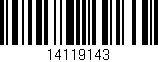 Código de barras (EAN, GTIN, SKU, ISBN): '14119143'