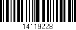 Código de barras (EAN, GTIN, SKU, ISBN): '14119228'