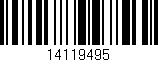 Código de barras (EAN, GTIN, SKU, ISBN): '14119495'