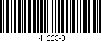 Código de barras (EAN, GTIN, SKU, ISBN): '141223-3'