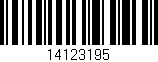 Código de barras (EAN, GTIN, SKU, ISBN): '14123195'
