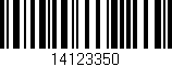 Código de barras (EAN, GTIN, SKU, ISBN): '14123350'