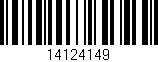 Código de barras (EAN, GTIN, SKU, ISBN): '14124149'