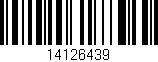 Código de barras (EAN, GTIN, SKU, ISBN): '14126439'
