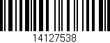 Código de barras (EAN, GTIN, SKU, ISBN): '14127538'