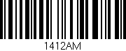 Código de barras (EAN, GTIN, SKU, ISBN): '1412AM'