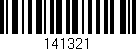 Código de barras (EAN, GTIN, SKU, ISBN): '141321'