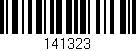 Código de barras (EAN, GTIN, SKU, ISBN): '141323'