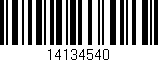 Código de barras (EAN, GTIN, SKU, ISBN): '14134540'