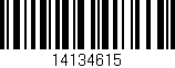 Código de barras (EAN, GTIN, SKU, ISBN): '14134615'