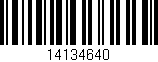 Código de barras (EAN, GTIN, SKU, ISBN): '14134640'