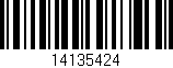 Código de barras (EAN, GTIN, SKU, ISBN): '14135424'