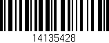 Código de barras (EAN, GTIN, SKU, ISBN): '14135428'