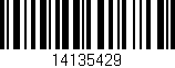 Código de barras (EAN, GTIN, SKU, ISBN): '14135429'