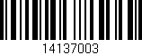 Código de barras (EAN, GTIN, SKU, ISBN): '14137003'