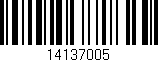 Código de barras (EAN, GTIN, SKU, ISBN): '14137005'