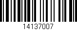Código de barras (EAN, GTIN, SKU, ISBN): '14137007'