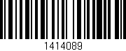 Código de barras (EAN, GTIN, SKU, ISBN): '1414089'