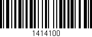 Código de barras (EAN, GTIN, SKU, ISBN): '1414100'