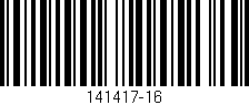 Código de barras (EAN, GTIN, SKU, ISBN): '141417-16'
