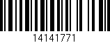 Código de barras (EAN, GTIN, SKU, ISBN): '14141771'