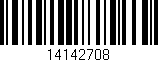 Código de barras (EAN, GTIN, SKU, ISBN): '14142708'