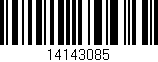 Código de barras (EAN, GTIN, SKU, ISBN): '14143085'