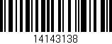 Código de barras (EAN, GTIN, SKU, ISBN): '14143138'