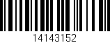 Código de barras (EAN, GTIN, SKU, ISBN): '14143152'