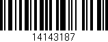 Código de barras (EAN, GTIN, SKU, ISBN): '14143187'