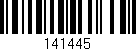 Código de barras (EAN, GTIN, SKU, ISBN): '141445'