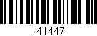 Código de barras (EAN, GTIN, SKU, ISBN): '141447'