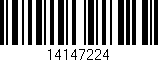 Código de barras (EAN, GTIN, SKU, ISBN): '14147224'