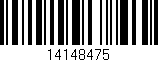 Código de barras (EAN, GTIN, SKU, ISBN): '14148475'