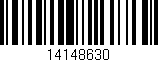 Código de barras (EAN, GTIN, SKU, ISBN): '14148630'