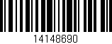 Código de barras (EAN, GTIN, SKU, ISBN): '14148690'