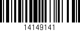 Código de barras (EAN, GTIN, SKU, ISBN): '14149141'