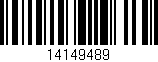 Código de barras (EAN, GTIN, SKU, ISBN): '14149489'