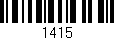 Código de barras (EAN, GTIN, SKU, ISBN): '1415'
