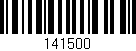 Código de barras (EAN, GTIN, SKU, ISBN): '141500'